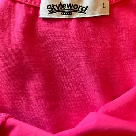 Sexy Styleword Pink Spaghetti Strap Mini Dress (Size large), SKU 136 - Picture 4 of 4